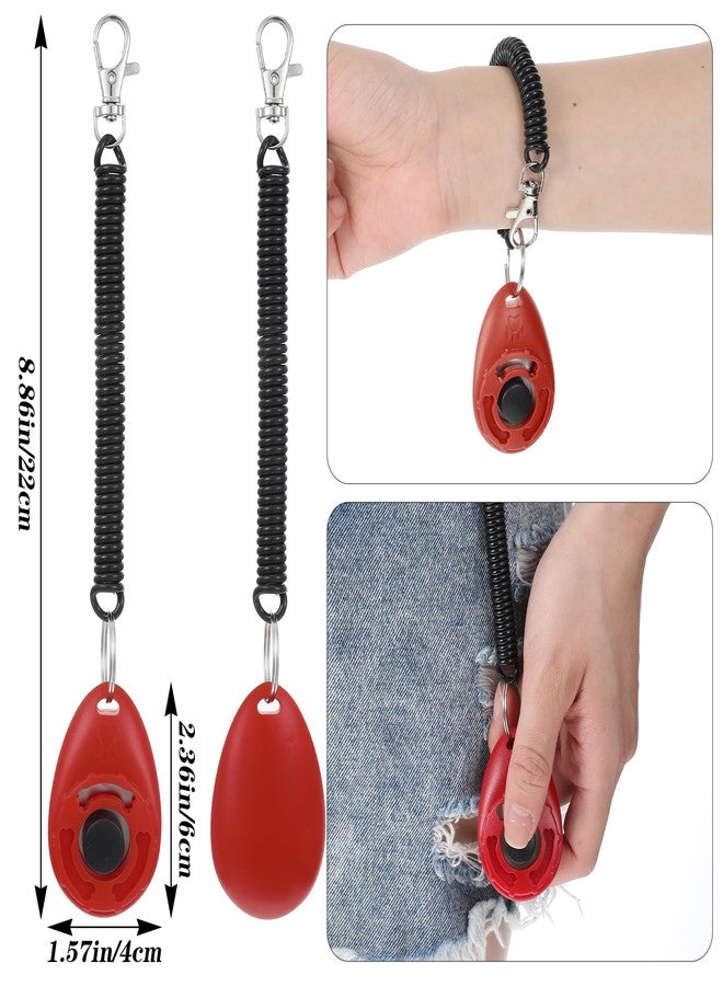 Kifmurase 32 Pack Dog Training Clicker Bulk, Colorful Pet Training Clickers Cat Animal Trainer Clicker with Wrist Strap for Pet Dog Cat Horse Bird Behavioral Trainer Accessories (Multicolor) - Image 2